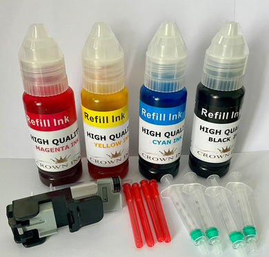 HP INK REFILL KIT FOR BLACK & COLOUR 302 302XL INKS