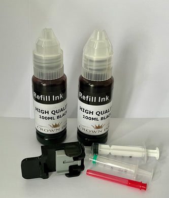 HP INK REFILL KIT FOR BLACK 304 304XL WITH 200ML INK