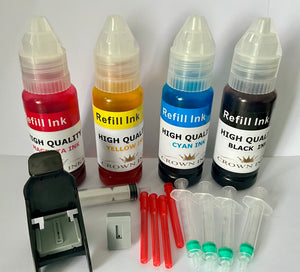 HP INK REFILL KIT FOR BLACK & COLOUR 301 301XL INKS